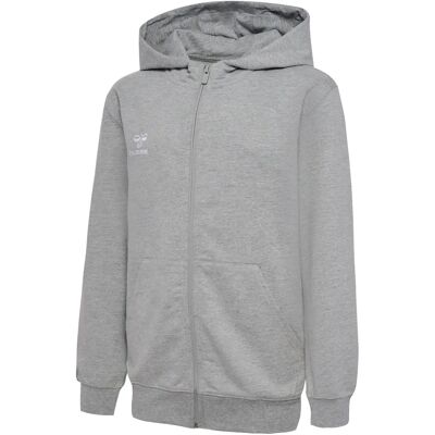 Kinder trainingsjack met capuchon Hummel Go 2.0 Gris 12 ans Unisex Kinder trainingsjack met capuchon Hummel Go 2.0 Gris 12 ans Unisex
