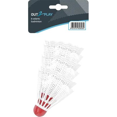 OUT2PLAY Badminton Set - 6 Plastic Shuttles - Outdoor Play OUT2PLAY Badminton Set - 6 Plastic Shuttles - Outdoor Play