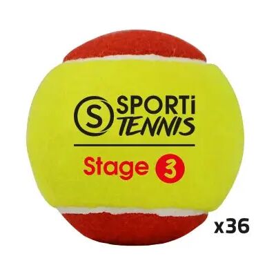 Sporti Stage 3 Tennisballen - 36 Stuks - Geel Sporti Stage 3 Tennisballen - 36 Stuks - Geel