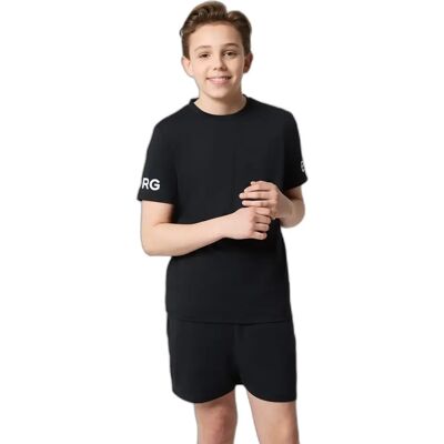 Kinder-T-shirt Björn Borg Zwart 4/5 jaar Male Kinder-T-shirt Björn Borg Zwart 4/5 jaar Male