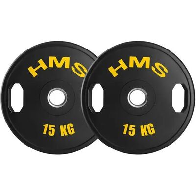 HMS Fitness - TOG15 - 15 kg - Virgin rubber - Gewichtsplaten HMS Fitness - TOG15 - 15 kg - Virgin rubber - Gewichtsplaten