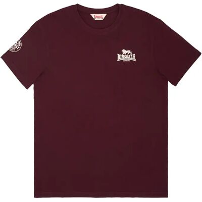 Katoenen T-shirt Lonsdale Warlingham Rouge XL Male Katoenen T-shirt Lonsdale Warlingham Rouge XL Male
