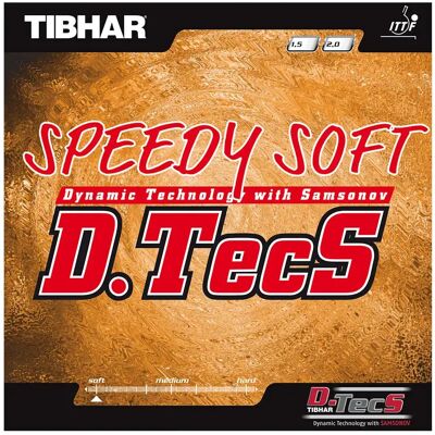 Tafeltennisrackethoes Tibhar Speedy Soft D.TecS R Rouge 1,5 mm Unisex Tafeltennisrackethoes Tibhar Speedy Soft D.TecS R Rouge 1,5 mm Unisex