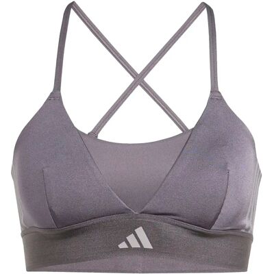 Vrouwenbeha adidas Hyperglam Shine Gris XS Female Vrouwenbeha adidas Hyperglam Shine Gris XS Female