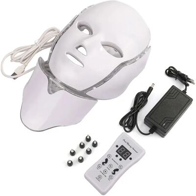 LED gezichtsmasque lichttherapie 7 kleuren vrouw Paloma Beauties Blanc TU Female LED gezichtsmasque lichttherapie 7 kleuren vrouw Paloma Beauties Blanc TU Female
