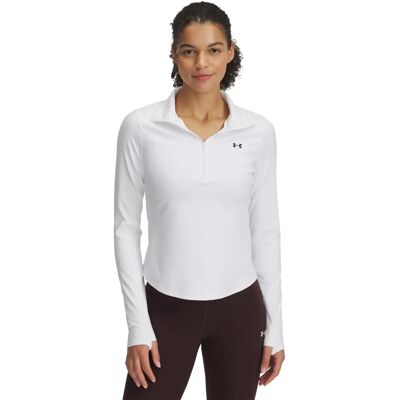 Under Armour Motion Half Zip Witte Dames Sweatshirt - Sweatshirt Under Armour Motion Half Zip Witte Dames Sweatshirt - Sweatshirt