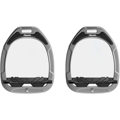 Aluminium stijgbeugels Incliné Grip Zwart/Zwart/Grijs Flex-On Gris TU Unisex Aluminium stijgbeugels Incliné Grip Zwart/Zwart/Grijs Flex-On Gris TU Unisex