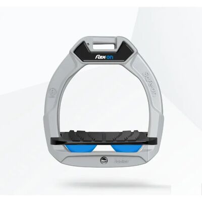 Veiligheidsstijgbeugels Paardrijden Incliné Grip Aluminium/Zwart/Blauw Kind Flex-On Safe-On Gris TU Unisex Veiligheidsstijgbeugels Paardrijden Incliné Grip Aluminium/Zwart/Blauw Kind Flex-On Safe-On Gris TU Unisex
