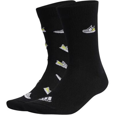 Paar babysokjes adidas Run X Ultraboost Shoe Love Graphic (x2) Noir 25/27 Unisex Paar babysokjes adidas Run X Ultraboost Shoe Love Graphic (x2) Noir 25/27 Unisex