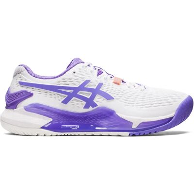 Asics Gel-Resolution 9 Wit/Paarse Tennisschoenen - Tennisschoenen Asics Gel-Resolution 9 Wit/Paarse Tennisschoenen - Tennisschoenen