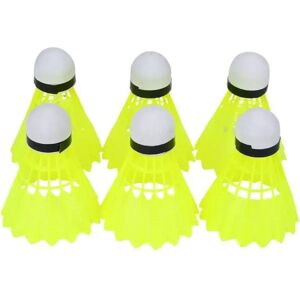 Softee Nylon II Badminton Fijzers - Geel - Set van 6 Softee Nylon II Badminton Fijzers - Geel - Set van 6