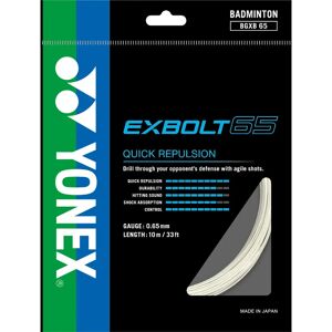 Yonex Exbolt 65 Squash String - Wit - Duurzaam 20m Yonex Exbolt 65 Squash String - Wit - Duurzaam 20m