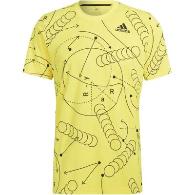 Tennis clubtrui met opdruk adidas Jaune L Male Tennis clubtrui met opdruk adidas Jaune L Male