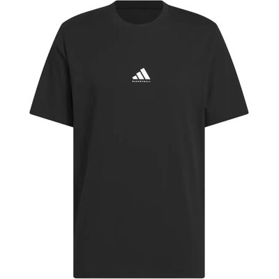 basketball T-shirt met opdruk adidas Noir M Male basketball T-shirt met opdruk adidas Noir M Male