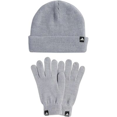 Muts met handschoen adidas Gris 58/60 cm Unisex Muts met handschoen adidas Gris 58/60 cm Unisex