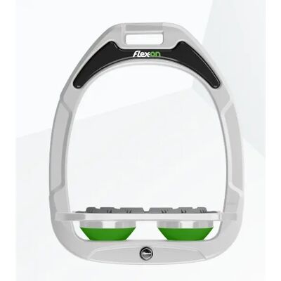 Platte Grip Stirrup Wit/Grijs/Groen Flex-On Green Composite Blanc TU Unisex Platte Grip Stirrup Wit/Grijs/Groen Flex-On Green Composite Blanc TU Unisex