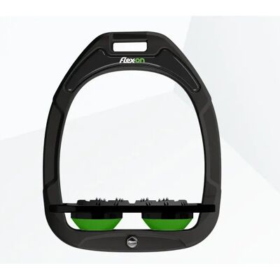 Platte Ultra Grip Stijgbeugels Zwart/Zwart/Groen Flex-On Green Composite Noir TU Unisex Platte Ultra Grip Stijgbeugels Zwart/Zwart/Groen Flex-On Green Composite Noir TU Unisex