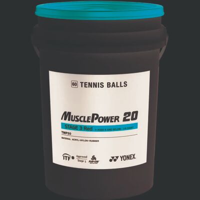 Yonex Muscle Power 20 Tennisballen Emmer - 60 Ballen Yonex Muscle Power 20 Tennisballen Emmer - 60 Ballen