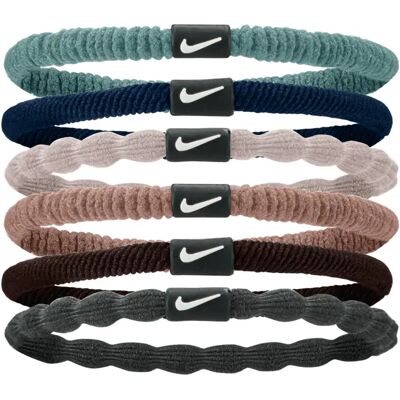 Hoofdband Nike Flex Hair Tie (x6) Gris TU Unisex Hoofdband Nike Flex Hair Tie (x6) Gris TU Unisex