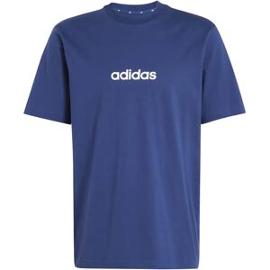 T-shirt van eenvoudige jersey adidas Essentials Linear Bleu 2XS Male T-shirt van eenvoudige jersey adidas Essentials Linear Bleu 2XS Male