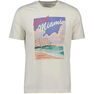 Katoenen T-shirt Gant Graphic Beige M Male Katoenen T-shirt Gant Graphic Beige M Male