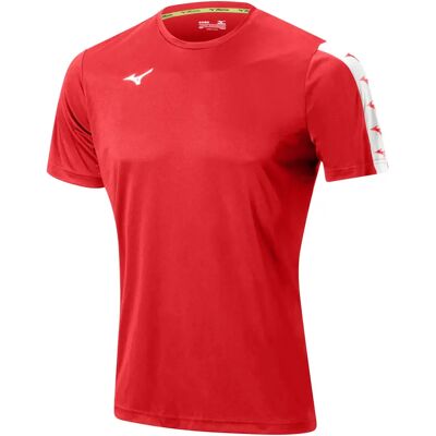 Mizuno Nara Tee Rouge S Homme - T-shirt voor Heren Mizuno Nara Tee Rouge S Homme - T-shirt voor Heren
