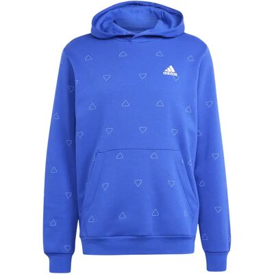 Hoodie adidas Seasonal Essentials Monogram Graphic Bleu M Male Hoodie adidas Seasonal Essentials Monogram Graphic Bleu M Male