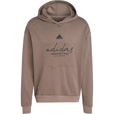 Hoodie adidas Brand Love French Terry Marron XS Male Hoodie adidas Brand Love French Terry Marron XS Male