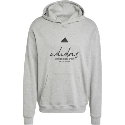 Hoodie adidas Brand Love French Terry Gris M Male Hoodie adidas Brand Love French Terry Gris M Male
