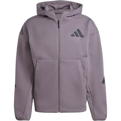 Jas met capuchon en volledige ritssluiting adidas Z.N.E. Gris XL Male Jas met capuchon en volledige ritssluiting adidas Z.N.E. Gris XL Male