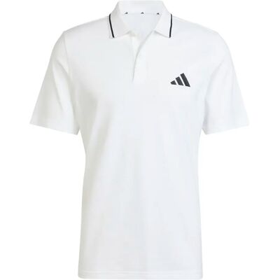 Piqué polo adidas Essentials Small Logo Blanc S Male Piqué polo adidas Essentials Small Logo Blanc S Male