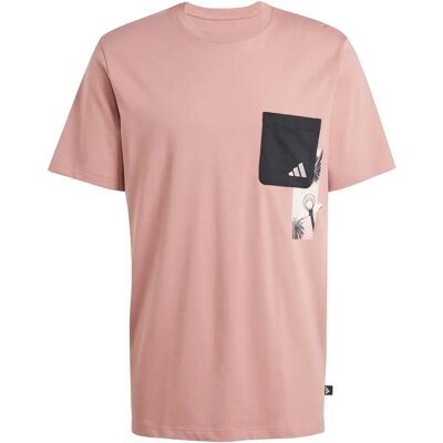 T-shirt met zak adidas Lens Evelated Rose L Male T-shirt met zak adidas Lens Evelated Rose L Male