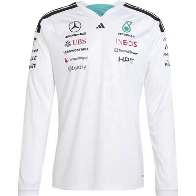 Adidas Mercedes AMG langarm shirt Petronas Formula One Team Driver Blanc L Male Adidas Mercedes AMG langarm shirt Petronas Formula One Team Driver Blanc L Male