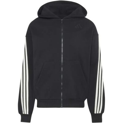 Capuchon met volledige rits adidas 3-Stripes Noir L Male Capuchon met volledige rits adidas 3-Stripes Noir L Male