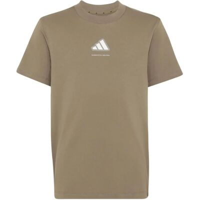 T-shirt van jersey voor kinderen adidas Slogan Single Beige 11/12 ans Male T-shirt van jersey voor kinderen adidas Slogan Single Beige 11/12 ans Male