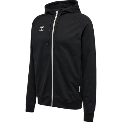 Katoenen hoodie met rits Hummel Move Grid Noir S Male Katoenen hoodie met rits Hummel Move Grid Noir S Male