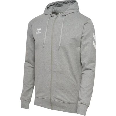 Hooded sweatshirt met rits Hummel GO 2.0 Gris 3XL Male Hooded sweatshirt met rits Hummel GO 2.0 Gris 3XL Male