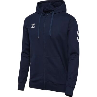 Hooded sweatshirt met rits Hummel GO 2.0 Bleu 3XL Male Hooded sweatshirt met rits Hummel GO 2.0 Bleu 3XL Male