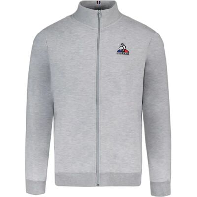 Sweatshirt gezipt Le Coq Sportif Essentiels N°4 Gris S Male Sweatshirt gezipt Le Coq Sportif Essentiels N°4 Gris S Male