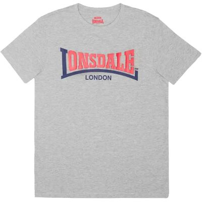 Katoenen T-shirt Lonsdale Two Tone Gris XL Male Katoenen T-shirt Lonsdale Two Tone Gris XL Male