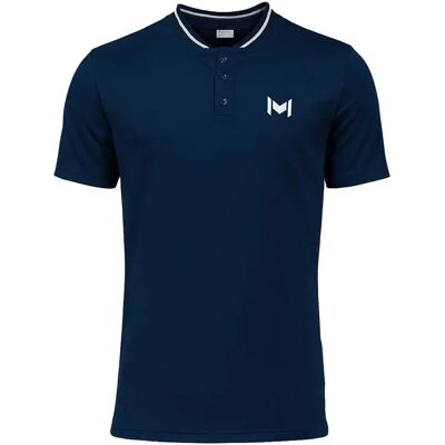 Polo met Mandarin-kraag Mouratoglou Apparel Bleu XS Male Polo met Mandarin-kraag Mouratoglou Apparel Bleu XS Male