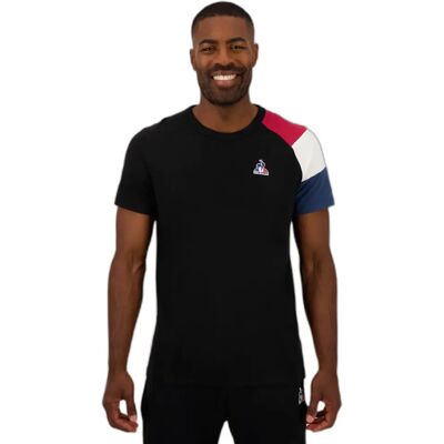 T-shirt Le Coq Sportif N°1 Zwart XS Male T-shirt Le Coq Sportif N°1 Zwart XS Male