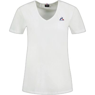 Dames-T-shirt met V-hals Le Coq Sportif Essentiel N°1 Wit XS Female Dames-T-shirt met V-hals Le Coq Sportif Essentiel N°1 Wit XS Female