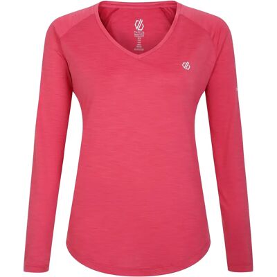 V-hals lange mouwen dames shirt Dare 2B Discern Rose 46 Female V-hals lange mouwen dames shirt Dare 2B Discern Rose 46 Female