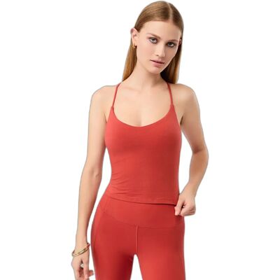 Damestanktop Mandala Cropped TENCEL™ Rouge M Female Damestanktop Mandala Cropped TENCEL™ Rouge M Female