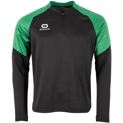 Kinder trainingsjack met 1/4 rits Stanno Bolt Zwart 12 jaar oud Unisex Kinder trainingsjack met 1/4 rits Stanno Bolt Zwart 12 jaar oud Unisex
