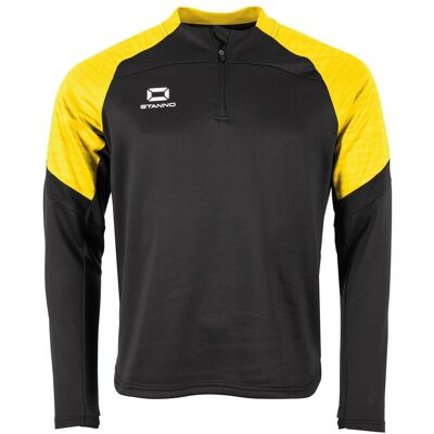 Kinder trainingsjack met 1/4 rits Stanno Bolt Zwart 12 jaar oud Unisex Kinder trainingsjack met 1/4 rits Stanno Bolt Zwart 12 jaar oud Unisex