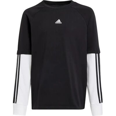 2 in 1 T-shirt met lange mouwen voor kinderen adidas Street Jam Noir 7/8 ans Unisex 2 in 1 T-shirt met lange mouwen voor kinderen adidas Street Jam Noir 7/8 ans Unisex
