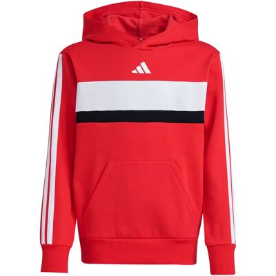 Junior Hoodie adidas Seasonal Essentials Tiberio 3-Stripes Fleece Rouge 7/8 ans Unisex Junior Hoodie adidas Seasonal Essentials Tiberio 3-Stripes Fleece Rouge 7/8 ans Unisex