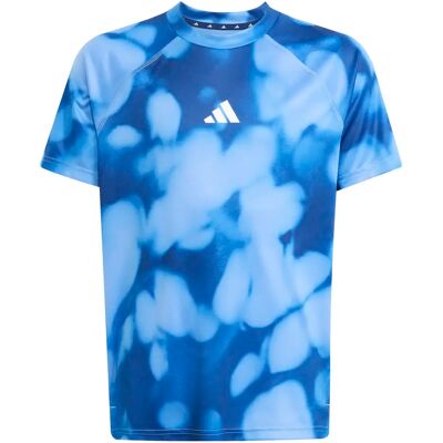 Kinder-T-shirt adidas Allover Graphic Bleu 15/16 ans Male Kinder-T-shirt adidas Allover Graphic Bleu 15/16 ans Male